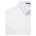 Biela pánska košeľa so vzorom DX2438