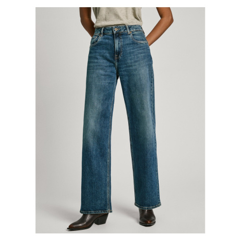 Blue women's wide jeans Pepe Jeans - Women