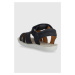 Detské semišové sandále Shoo Pom tmavomodrá farba