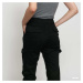 Kalhoty Urban Classics Ladies High Waist Cargo Pants Black