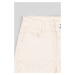 Detské krátke nohavice zippy biela farba, jednofarebné