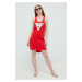 Bavlnené šaty Guess Červená farba, mini, rovný strih, E3GP03 JA914