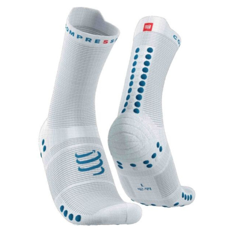 Compressport PRO RACING SOCK v4.0 RUN HIGH Bežecké ponožky, biela, veľkosť