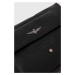 Kožená kozmetická taška Aeronautica Militare čierna farba