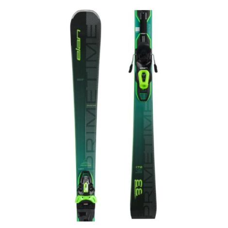 Elan PRIMETIME 33 FUSION X + EMX 12 GW Zjazdové lyže, tmavo zelená, veľkosť
