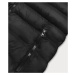 Krátká černá dámská prošívaná vesta model 16279865 - J.STYLE