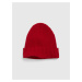 Červená dámska rebrovaná zimná čiapka GAP