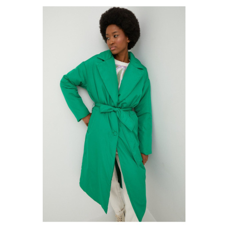 Bunda Answear Lab dámska, zelená farba, zimná, oversize