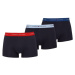 Tommy Hilfiger SIGNATURE CTN ESS-3P WB TRUNK Pánske boxerky, tmavo modrá, veľkosť