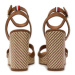 Tommy Hilfiger Sandále Im Raffia Sandal FW0FW08224 Hnedá