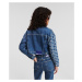 Bunda Karl Lagerfeld Jeans Klj Monogram Boxy Denim Jacket Mid Blue