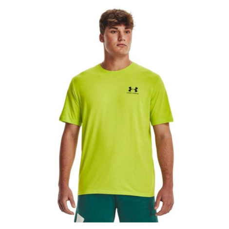 Under Armour SPORTSTYLE LC SS Pánske tričko, zelená, veľkosť