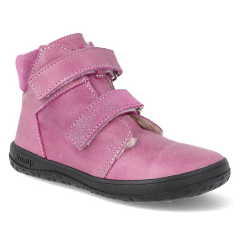 Barefoot zimné topánky Jonap B4MV - ružové Slim