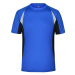 James & Nicholson Pánske funkčné tričko s krátkym rukávom JN391 - Kráľovská modrá / čierna