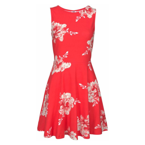 BEACH TIME Letné šaty  svetločervená / biela Beachtime