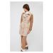 Trendyol Brown Belted Sleeves Quilted Detailed Trench Coat