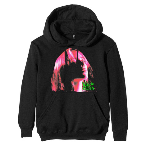 Billie Eilish mikina Neon Shadow Pink Čierna