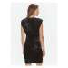 Guess Každodenné šaty Belinda W3BK47 KBXP0 Čierna Slim Fit