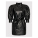 Custommade Kožené šaty Josette 213418408 Čierna Regular Fit