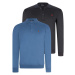 DOUBLE SET V4007 DEWBERRY MEN'S SWEATSHIRT-NAVY-INDIGO