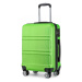Zelený odolný plastový cestovný kufor &quot;Travelmania&quot; - veľ. L