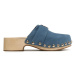 Tommy Hilfiger Dreváky Th Clog Suede FW0FW07171 Modrá