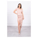 Asymmetrical dress dark powder pink