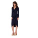 Makover Woman's Dress K172 Navy Blue