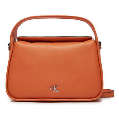 Calvin Klein Kabelka Metal Mono Mini Block20 W/Flap K60K612246 Oranžová