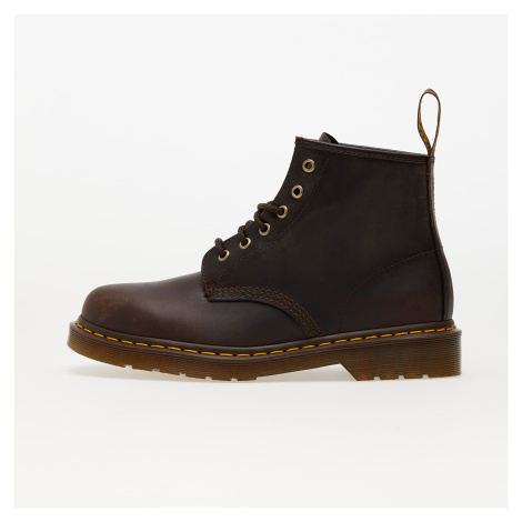 Tenisky Dr. Martens 101 Dark Brown Crazy Horse Dr Martens