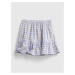 GAP Detská sukňa gingham pull-on skirt Modrá