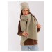 Pistachio warm women's scarf
