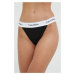 Brazílske nohavičky Calvin Klein Underwear čierna farba, 000QF5981E