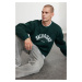 Trendyol Emerald Green Oversize/Wide Cut Text Printed Sweatshirt