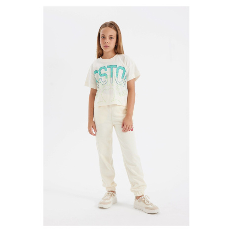 DEFACTO Girls Printed Jogger School Sweatpants