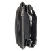SEGALI Pánska kožená taška cez rameno Segali BRIJ-2343 čierna