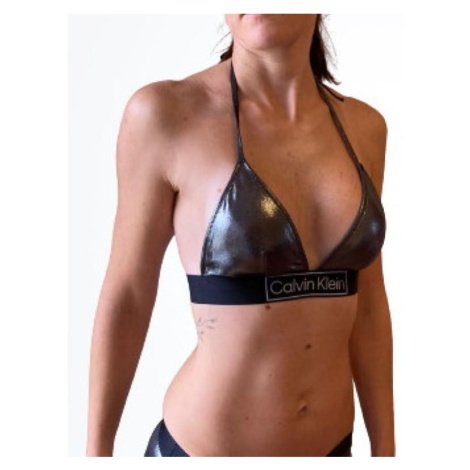 Dámske plavky Calvin Klein KW01943 TRIANGLE čierne