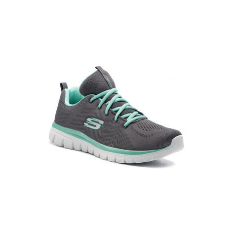 Skechers Sneakersy Get Connected 12615/CCGR Sivá