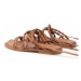 Stuart Weitzman Sandále Calypso Lace-Up S0998 Hnedá