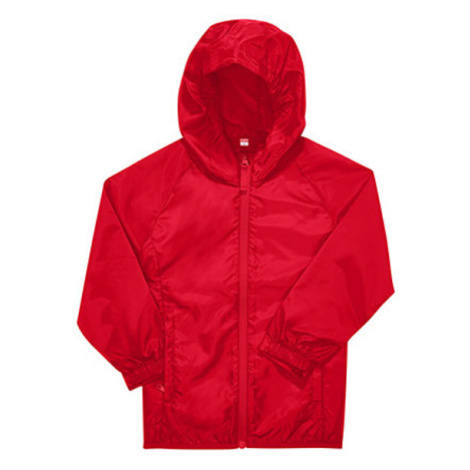 B&amp;C Detská ľahká vetrovka JK001 Red B&C