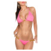 Sexi bikiny s reťazovými popruhmi NEONPINK