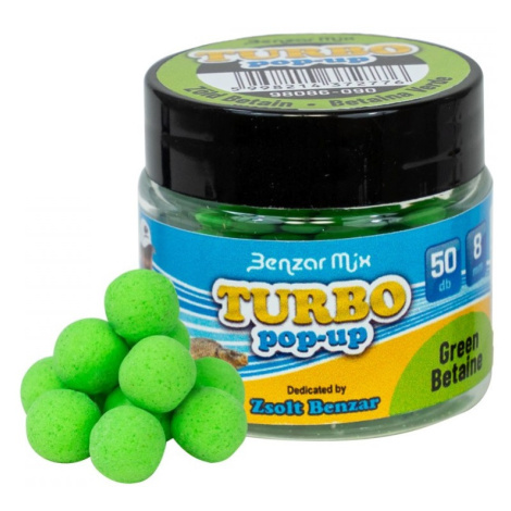 Benzar mix turbo pop up nástraha 35 ks 8 mm - green betaine