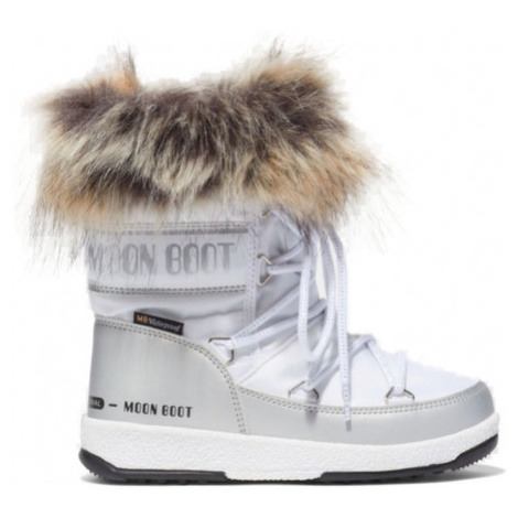 MOON BOOT-Monaco Low WP Girl white/silver Biela