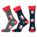 STEVEN Vianočné ponožky Steven-136-122 KL122-sivá
