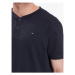 Tommy Hilfiger Pyžamový top Henley UM0UM02803 Tmavomodrá Regular Fit