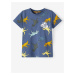Modré chlapčenské vzorované tričko name it Jalil