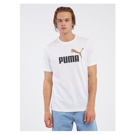 Biele pánske tričko Puma ESS+ 2