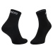 Čierne športové ponožky Skechers 3PPK Unisex Mesh Ventilation Quarter Socks SK42017-9999