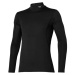 Mizuno MID WEIGHT HIGH NECK Pánske termo tričko s dlhým rukávom, čierna, veľkosť