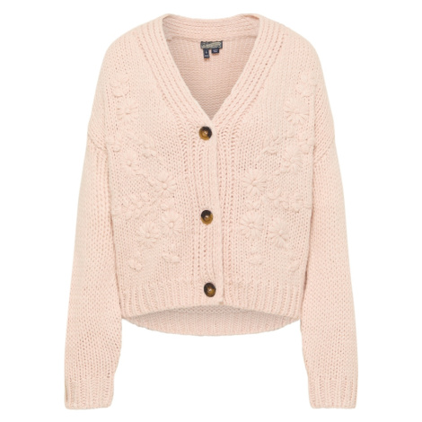 DreiMaster Vintage Kardigán  hnedá / svetloružová